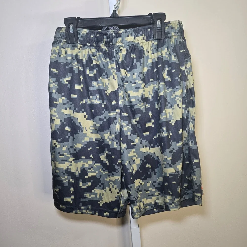 Athletic Works Boys XL 14-16 Active Shorts Bundle 5pk Digital Camo DriWorks Mesh